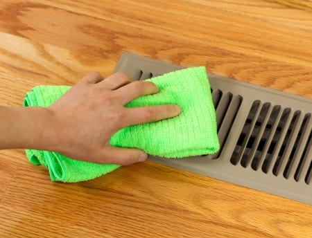 Cleaning Heater Vents - Heater repair services in Philadelphia